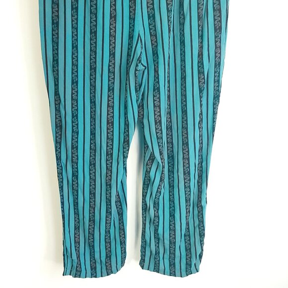 Disney Haunted Mansion Lounge Pajama Pants Women's Large Blue Black Stripe - Picture 6 of 10